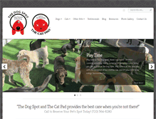 Tablet Screenshot of dogspotboulder.com